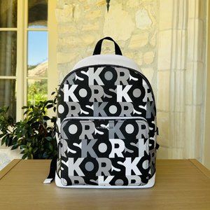 MICHAEL KORS COOPER LARGE Commuter BACKPACK Bag Black Multicolor NWT Authentic